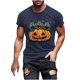 thumbnail image 2 of Blusas y camisas de manga corta y cuello redondo para hombre. Blusas/camisetas de manga corta con cuello redondo y estampado de Halloween para hombre. Blusa para hombre., 2 of 5