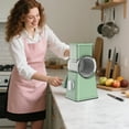 thumbnail image 3 of Cheese Grater Slicer For Carrots Vegetables Fruits & Potatoes With 6 Included Attachments Garlic Chopper Manual String World Market One Vegetable Peeler Warmer Toaster Vegetables Chopper Heavy Duty, 3 of 4
