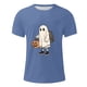 thumbnail image 4 of Blusas y camisas de manga corta y cuello redondo para hombre. Blusas/camisetas de manga corta con cuello redondo y estampado de Halloween para hombre. Blusa para hombre., 4 of 5