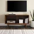 thumbnail image 3 of Crosley Furniture Liam Medium Record Storage Console Cabinet Walnut, 3 of 9