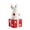 A, variant on Christmas Glowing Santa Reindeer Snowman Ceramic Tabletop Figurine, Festive Desktop Ornament for Holiday Home Party Decor (A)