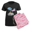thumbnail image 5 of CafePress - Cute Unicorn Fart! ... TOOT! Pajamas - Women's Short Sleeve Print T-Shirt and Pants Dark Cotton Pajama Set, 5 of 7