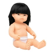 Miniland Educational 15" Asian Girl Baby Doll, with Anatomically Correct Features