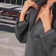 thumbnail image 4 of Conjuntos De Dos Piezas Con Capucha Conjunto de pantalones largos de 2 piezas para mujer, estilo informal, estilo informal, cintura elástica, atuendo deportivo Kuymtek Gris Oscuro S para Mujer, 4 of 8