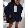 thumbnail image 5 of Suéter PRETTYGARDEN Azul Marino Cuello Simulado Mangas Farol Talle S, 5 of 5