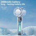 thumbnail image 6 of Transparent Carabiner Coolings Fan Usb Portable Handheld Fan With High-Power Coolings And Ice-Compression Properties Multispeed Rechargeable Battery Fans With Led Display For Outdoor, 6 of 8