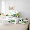 thumbnail image 4 of Watercolor Fish 7 Piece Comforter Set Full Bed in a Bag,Octopus Tentacles Nautical Coastal Bedding Set Rainbow Coral Ocean Sheet Sets with Comforter Sea Animal Bed Set,Green Seaweed Room Decor, 4 of 4