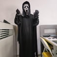 thumbnail image 3 of Máscara de Halloween de película Scream 6 The Ghost Face cosplay de felpa máscara de terror para hombres (blanco), 3 of 3