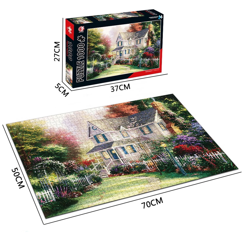 (Villa) 1000 Pieces Large Jigsaw Puzzle for Adults 75*50cm with Storage ...