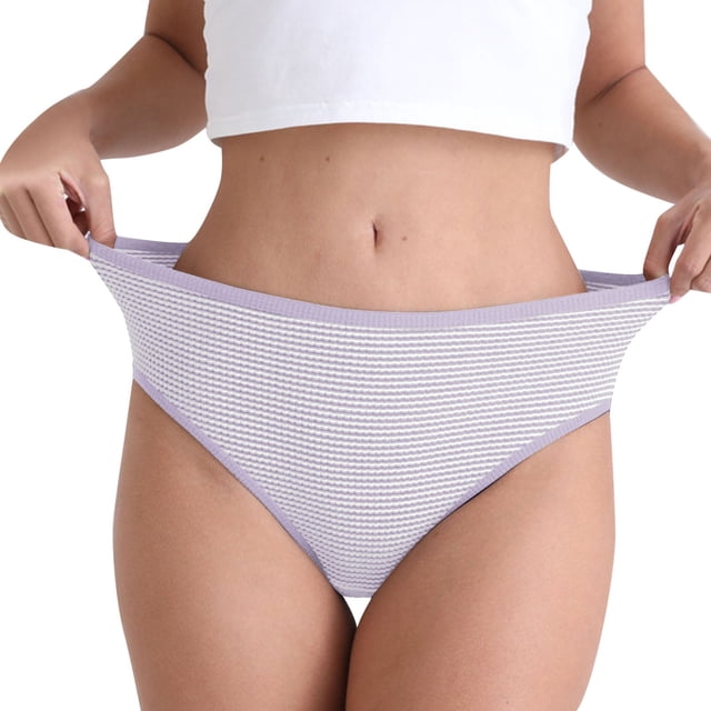 HUITKMM sous-Vêtements Femme Culottes en Soie Glacée Sans Traces à Quatre Couches Absorbantes et Anti-Fuites Post-Partum
