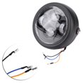 thumbnail image 4 of 6.5inch Motorcycle 12V LED Bulb Front Headlight HeadLamp Universal Black, 4 of 9