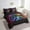 Red Cyan Orange, variant on Erosebridal Gamer Bedding Sets Twin Size, Neon Gradient Gamepad Comforter Sets with Sheets, Navy Honeycomb Decor, Breathable 7 Pieces