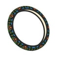 thumbnail image 2 of Kll Car Steering Wheel Cover, Universal 15 Inch, Soft Elastic And Comfortable,Car Accessories Decorations-Roosters And Flowers, 2 of 8