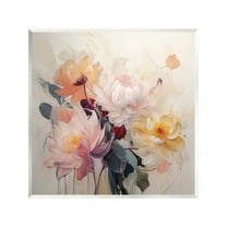 Stupell Industries Elegant Blooming Dahlias Botanical & Floral Painting Unframed Art Print Wall Art, 12 x 12