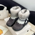 thumbnail image 2 of SKIUHS Women's Faux Fur Boots - Furry Fluffy Winter Snow Boots for Women, 2 of 4