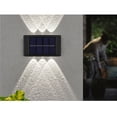 thumbnail image 2 of Inteprter 2 piezas de luz solar de pared ABS portátil decorativa a prueba de sol alimentada por batería recargable lámpara de jardín al aire Iluminación y accesorios 4 perlas blancas, 2 of 6