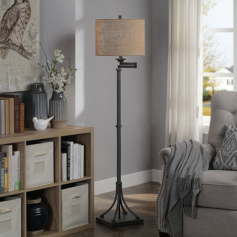Swing arm 2024 floor lamp walmart