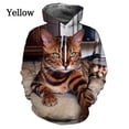thumbnail image 5 of Sudadera con capucha con estampado de gato bonito para hombres y mujeres, sudaderas casuales divertidas con gatos, sudaderas, tops de ropa de calle, sudaderas de mujer, 5 of 5