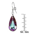 thumbnail image 4 of Gorgeous Austrian Crystal Teardrop Sterling Silver Earrings - Vitrail Light, 4 of 4