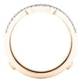 thumbnail image 3 of Dazzlingrock Collection 0.33 Carat (ctw) Round Diamond Ladies Wedding Band Enhancer Guard Ring 1/3 CT, Rose Gold, Size 4, 3 of 9