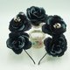 thumbnail image 2 of FELTECHELECTR 6 piezas de diadema de calavera con flores de simulación para Halloween, tocado de pelo de terror, 2 of 5