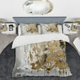 thumbnail image 2 of Designart "Modern Interpretation White and Gold" Abstract Bedding Covert Set - Modern White Bed Set With 2 Shams, 2 of 6