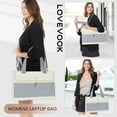 thumbnail image 3 of LOVEVOOK Laptop Bag for Women 15.6 Inch Tote Work Professional Leather Computer Briefcase Waterproof Handbag Shoulder Large Capacity Business Teacher Office Crossbody Purse, 3 of 8