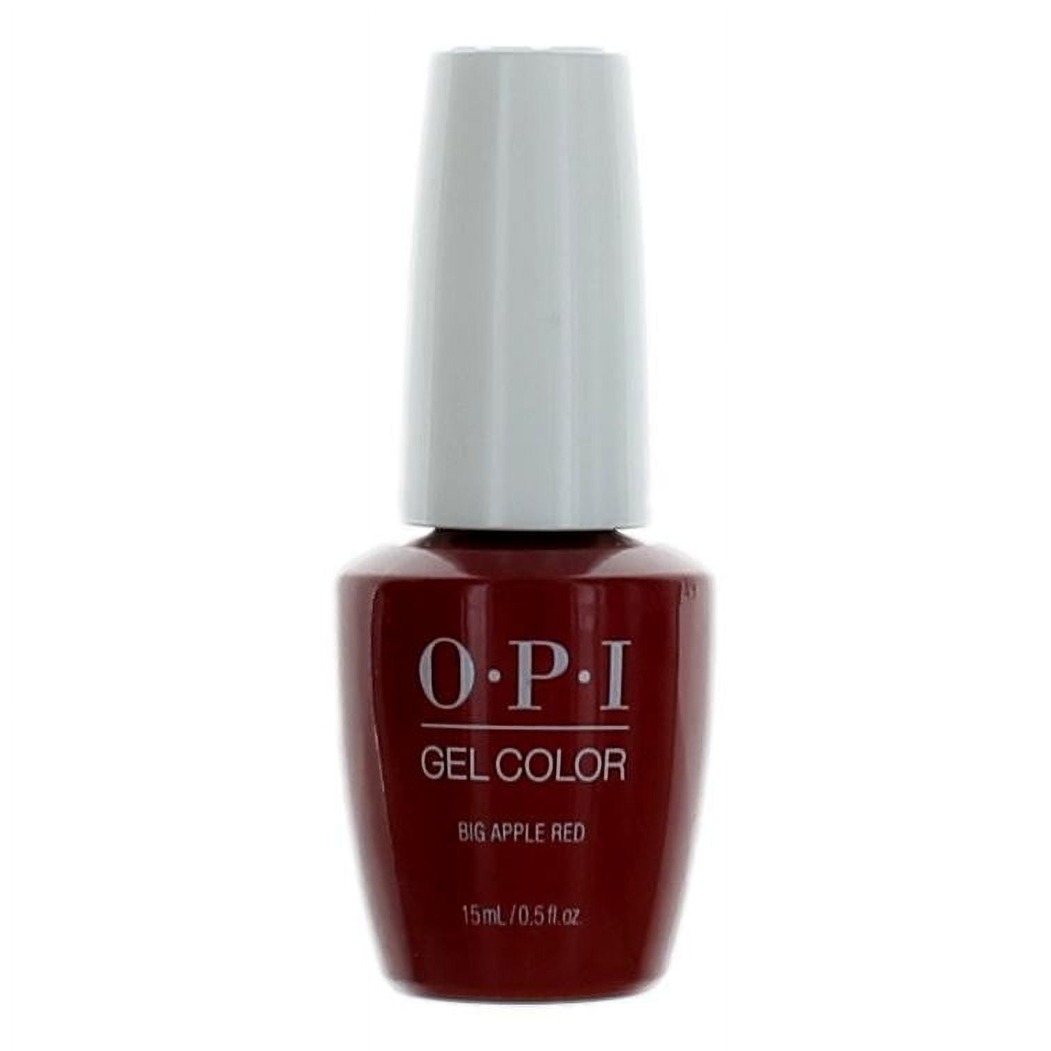 OPI GelColor Gel Nail Polish, Big Apple Red, 0.25 Fl Oz