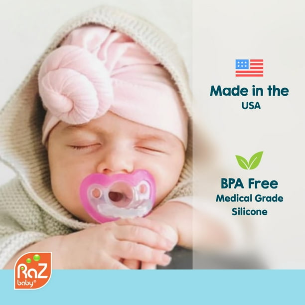 Chupete RaZbaby Jollypop Ortodóntico Libre de BPA Paquete de