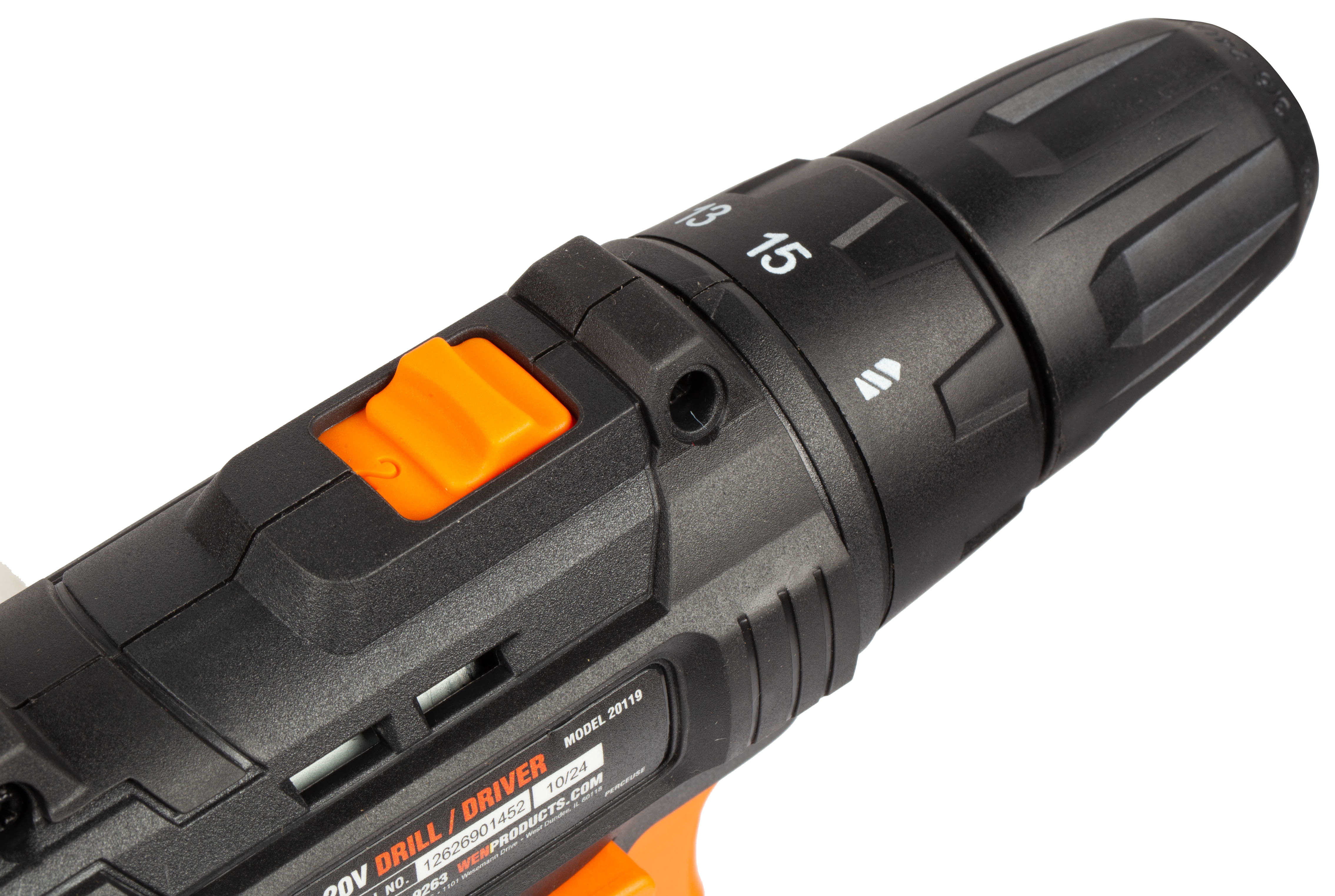 WEN 20V Max Cordless Drill, Brushless Compact Impact Driver, and LED Torch Flashlight Combo Kit w/ 2Ah Battery and Charger (20VK3DDL)