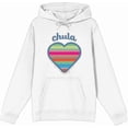 thumbnail image 4 of Chula Mexican Woven Heart Sarape Adult Sand Long Sleeve Hoodie-Large, 4 of 7
