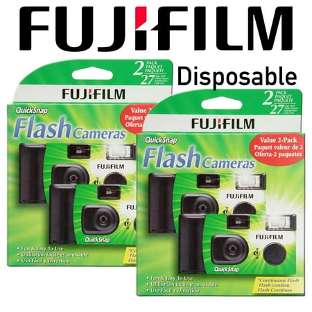 Fujifilm Disposable 35mm Camera With Flash 4 Cameras ( 2 Pack of 2 = 4 cameras total ) Fujifilm Disposable 35mm Camera With Flash 4 Cameras ( 2 Pack of 2 = 4 cameras total )