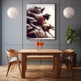 thumbnail image 2 of Mudket Jesus Canvas Wall Art, Good Shepherd Jesus Protect Lamb Christ Canvas Print, Biblical Religious Christian Wall Decor for Church Home, Framed Ready to Hang - 12"L x 8"W, 2 of 10