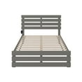 thumbnail image 3 of AFI Oxford 14" Full Wood Platform Bed Frame with Headboard and Footboard, Grey, 3 of 6