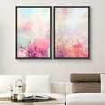 thumbnail image 2 of IDEA4WALL Framed Canvas Print Wall Art Set Pastel Rainbow Paint Landscape Digital Art Decor Bohemian Retro Floral Artwork Contemporary Minimalism for Living Room, Bedroom, Office - Black 24"x36"x2, 2 of 5