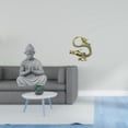 thumbnail image 2 of Estatua de Buda Mono en miniatura, escultura de latón, mascota de té china, decoración coleccionable para hotel, patio, dormitorio, casa y oficina., 2 of 8