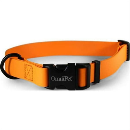 UPC: 0024764263471 | Leather Brothers 19143-TG 0.75 x 14 x 20 in. Carnival Biothane Dog Collar Tangerine