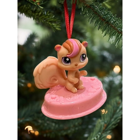 Ornament Littlest Pet Shop LPS SQUIRREL CHIPMUNK Hasbro Figure Figurine Charm 3”