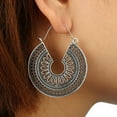 thumbnail image 5 of BKBP Bohemian Hollow Carved Spiral Earrings Women Boho Earrings Jewelry Sterling Silver Hoop Earrings Ethnic Drop Earrings Enamel Vintage Earrings, 5 of 6