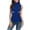 Blue, variant on Miorin Women Turtleneck Sleeveless Tank Tops with Built-in Padded Bra, Stretch Modal Wireless Shelf Bra Undershirt, Solid Fitted Layering Cami for Spring Fall Winter Daily Casual Outfits, Black L