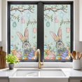 thumbnail image 2 of Easter Window Privacy Film, Country Spring Botanical Eggs Trees Wooden Grain Static Cling UV Sun Blocking Heat Control Window Tint Day and Night, Non-Adhesive One Way Privacy Cover 17.7''x39.3'', 2 of 7