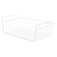 thumbnail image 2 of Under Shelf Hanging Basket,White Under Shelf Storage Basket,Metal Wire Storage Basket Organizer,Undershelf Storage Unit Kitchen（11x7.8in）, 2 of 5