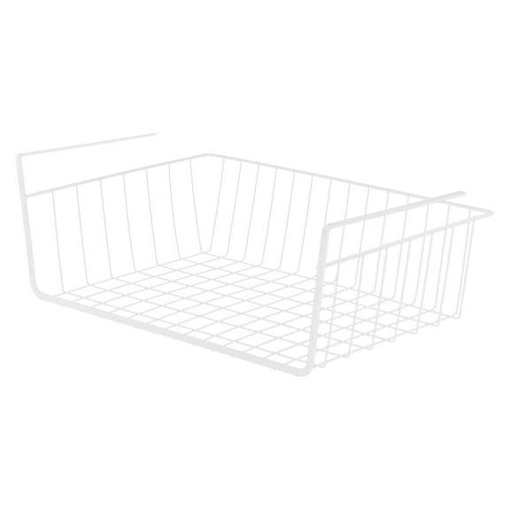 Dormitory Desk Layered Storage Shelf Kitchen Hanging Storage Basket No Installation Required 10.43X8.07X4.92 Inches Fits Partitions <1.3 Inches Thick Metal Wire Structure High
