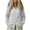 White, variant on Feancey Linen Button Down Shirt Women Long Sleeve V Neck Gauze Blouses Oversized Casual Summer Beach Shirts Solid Color Boho Tops Purple XL