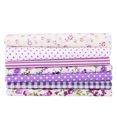 thumbnail image 4 of 7pcs Cotton Batiks Sewing Craft Cloth for DIY Wallet Cushion Cover, with Elegant Flower Pattern, Multipurpose Material, Cut to Custom Size, 4 of 7