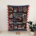thumbnail image 4 of Female Veteran Gifts, Proud Female Veteran Blanket, Veteran Military Blanket US Veterans Gifts, Soft Warm Blanket Thank You Gifts for Veterans on Veterans Day Female Women Veteran Mom Grandma, 4 of 5