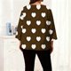 thumbnail image 5 of TaTaai Gradient Plus Size Long Sleeved T-shirt, Women's Round Neck Lightweight Top, All Seasons Garment, Casual Daily Party Dating Work Home Vacation Birthday Outfit, Hand Wash Gift, 5 of 6