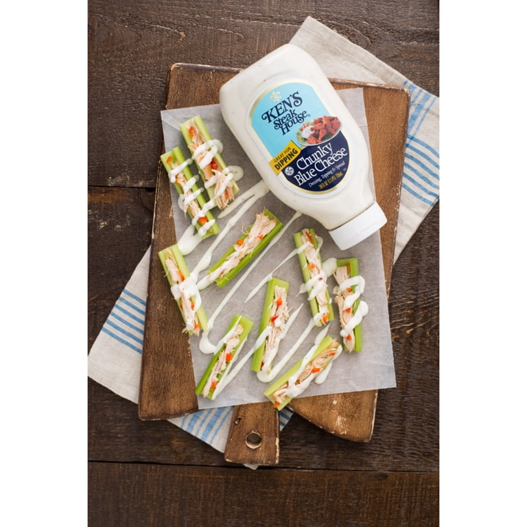 ken's steak house chunky blue cheese dressing Ken's Steak House Chunky Blue Cheese Salad Dressing, 16oz – Water Butlers main image 0