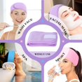 thumbnail image 7 of ZOUYUE Spa Facial Headband Head Wrap Terry Cloth Headband Stretch Towel for Bath, Makeup and Sport, 7 of 7