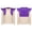 Purple, variant on Boys Arabian Prince Fake 2-piece Top Festival Carnival Contrast Color Coat Red 16